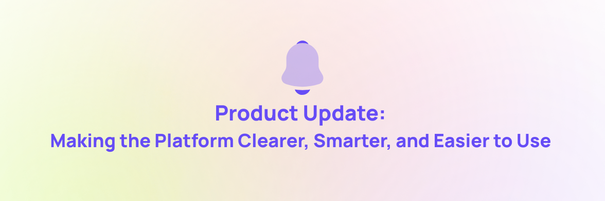 user interface makeover – platform updates Images... Product Update: Making the Platform Clearer, Smarter, and Easier to Use